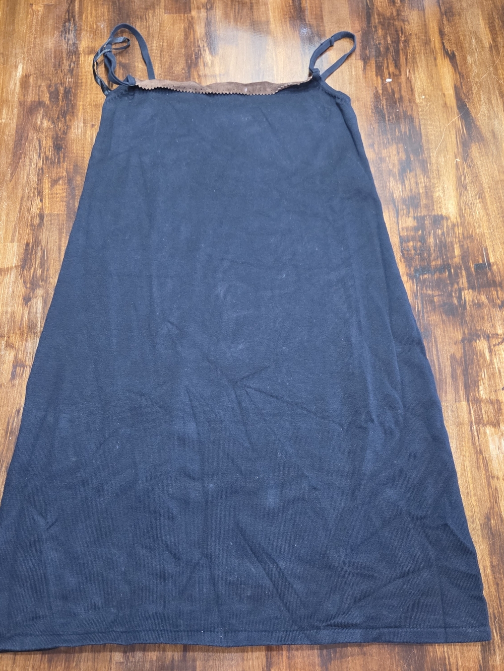 Ralph By Ralph Lauren Diffusion Line Black Knit Cami Dress L 90s Grunge